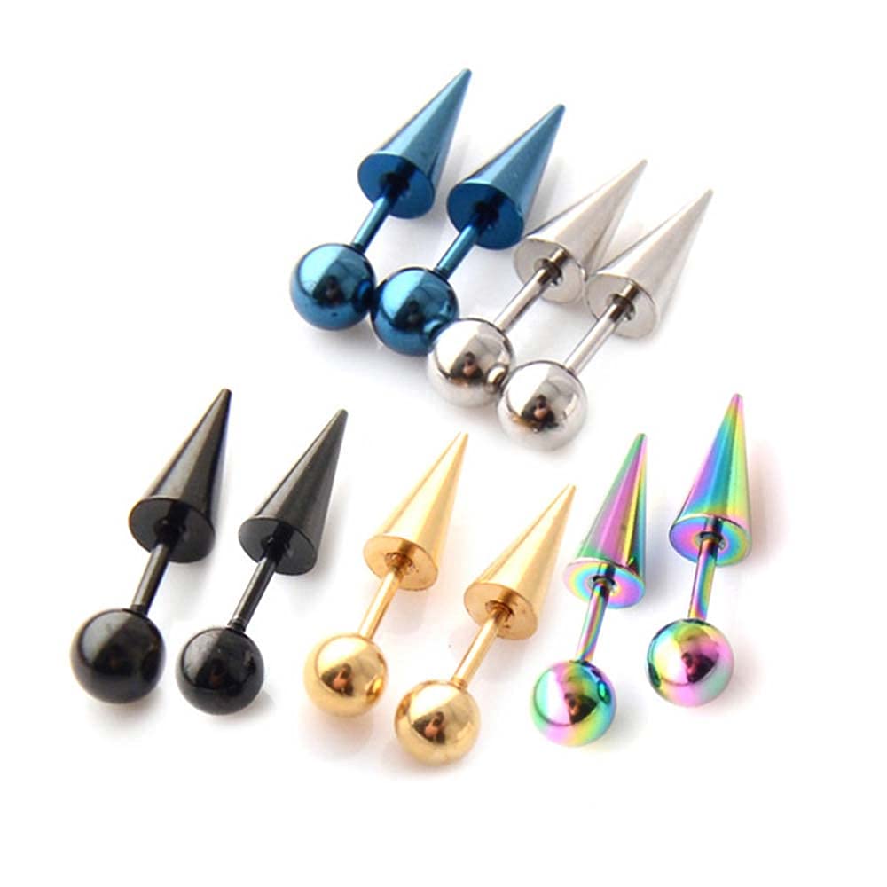 Amazon.com: Punk Style Stainless Steel Hoop Earrings